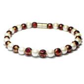 Magnet Clasp - 18cm Hematite Stone Beaded Bracelet